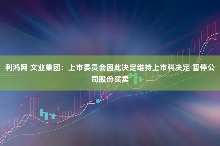 利鸿网 文业集团：上市委员会因此决定维持上市科决定 暂停公司股份买卖